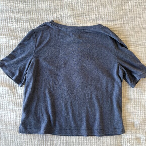 UpWest Cropped and Boxy Hemp Tee - INDIA INK / XS - Picture 5 of 5